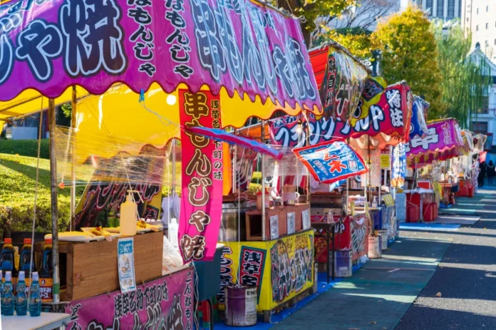 les yatai et stands en matsuri